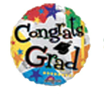 Congrats Grad Star 4" Foil Balloon