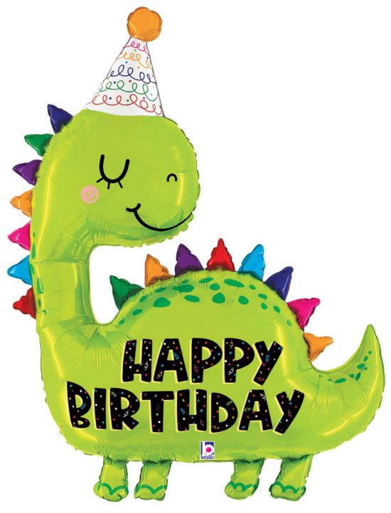 Dino Birthday 52" Foil Balloon
