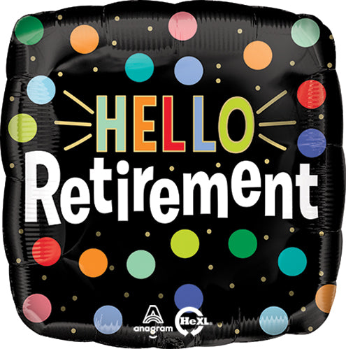 Hello Retirement 18" Foil Balloon