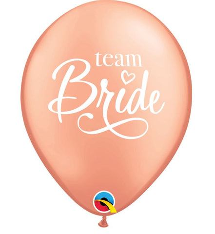 Team Bride 11" Latex Balloons, 10ct