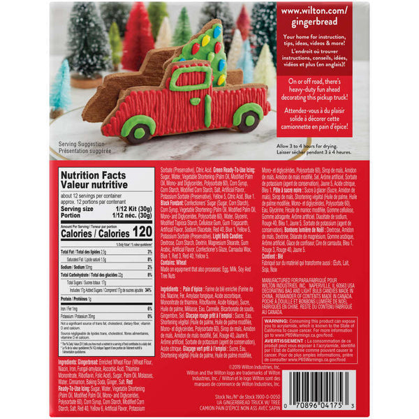 Build it Yourself Gingerbread Pickup Truck Decorating Kit