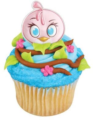 Angry Birds Stella Cupcake Rings (12 pieces)