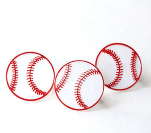 Baseball Cupcake Rings