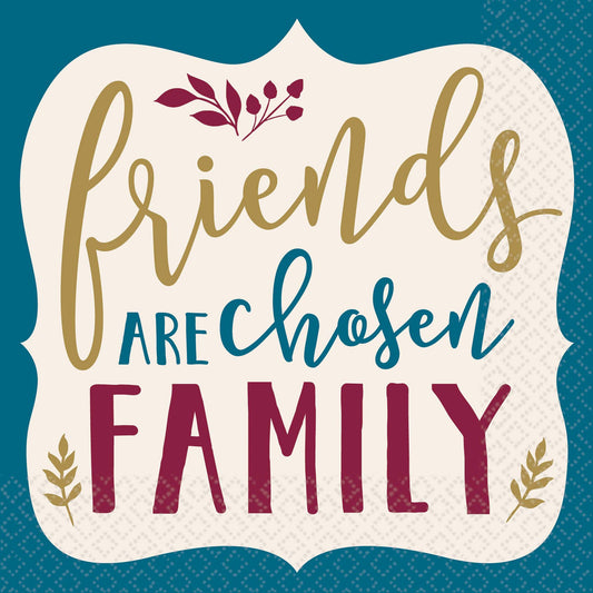 Friends are Chosen Family Beverage Napkins