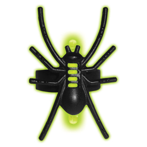 Plastic Spider Glow Ring, 4ct