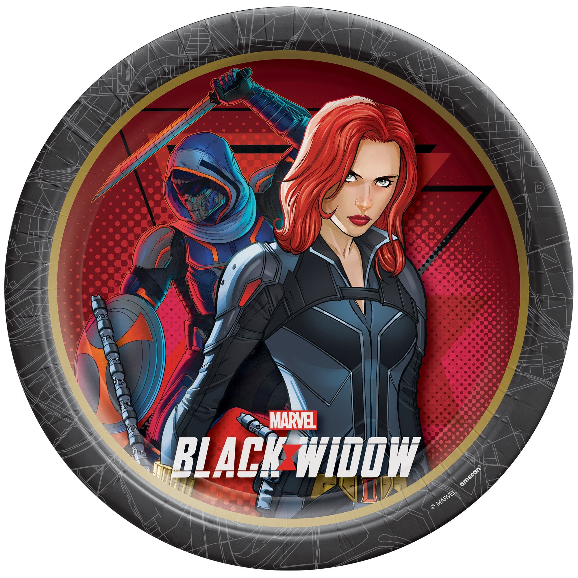 Black Widow 9" Plates, 8ct