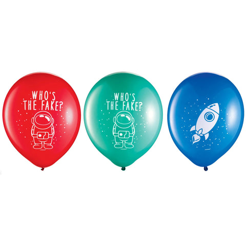 Spies In Space 12" Latex Balloons, 6ct