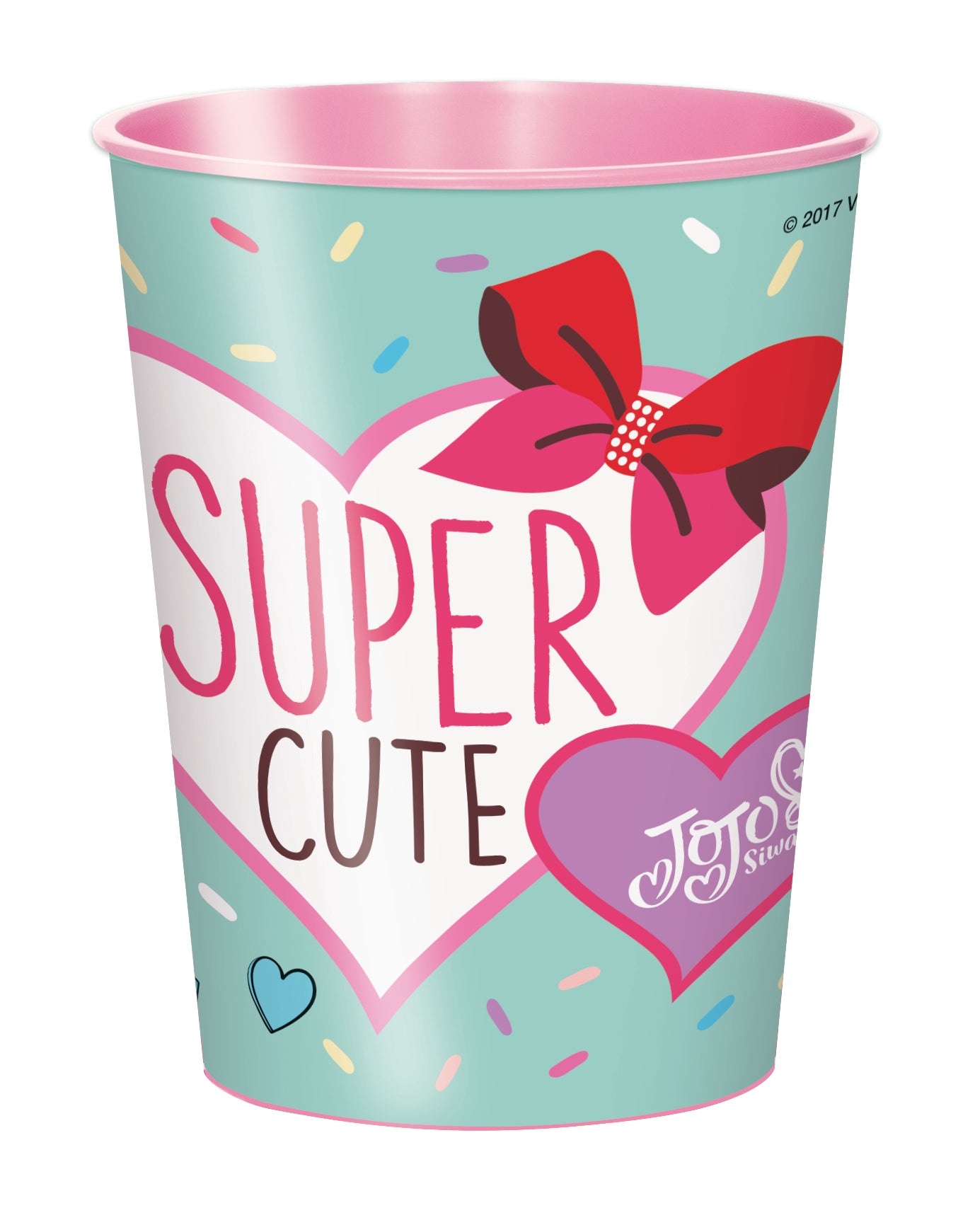 Super Cute JoJo Siwa Vaso de plástico para estadio de 16 oz, 1 unidad