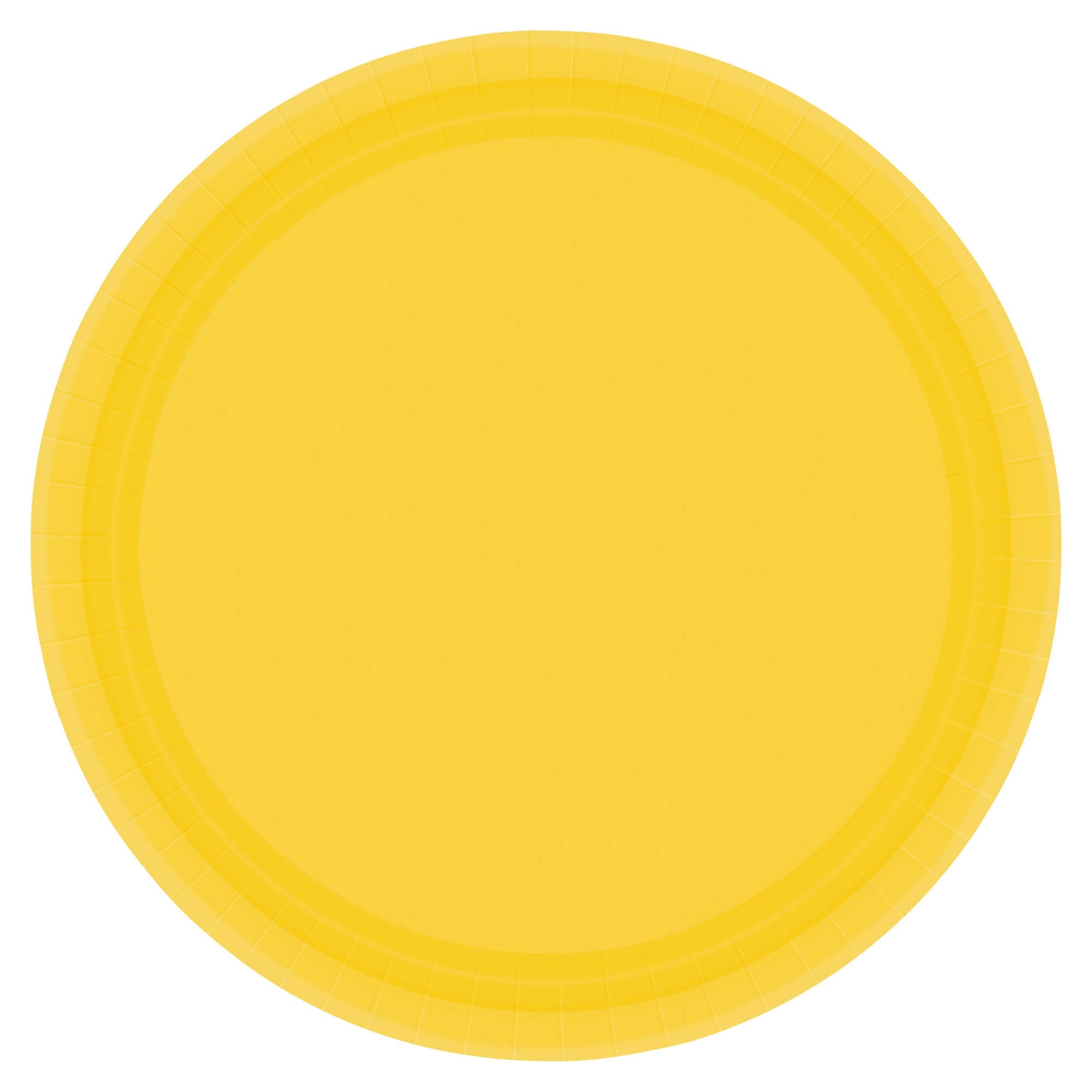 Yellow Sunshine Paper Plates, 9"