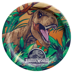 Jurassic World Into The Wild 9" Round Plates, 8ct
