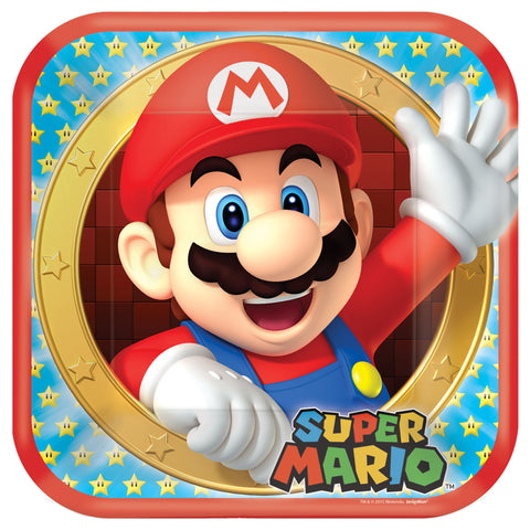 Super Mario Brothers™ Square Plates, 9"