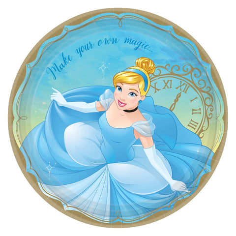 ©Disney Princess Round Plates, 9" - Cinderella