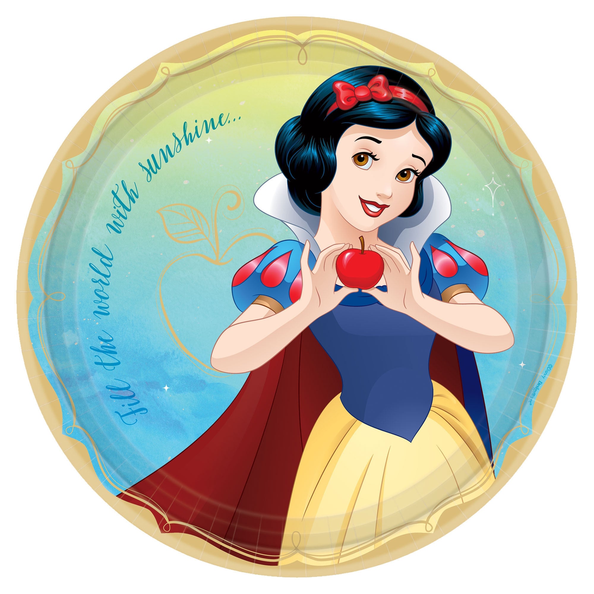 ©Disney Princess Round Plates, 9" - Snow White