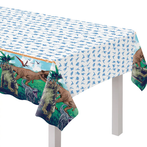 Jurassic World Into the Wild Plastic Table Cover, 54" x 96"
