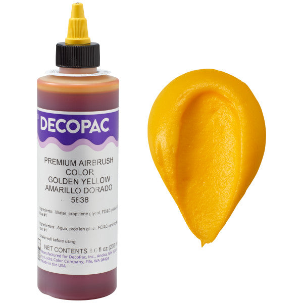 DecoPac Golden Yellow Premium Airbrush Color