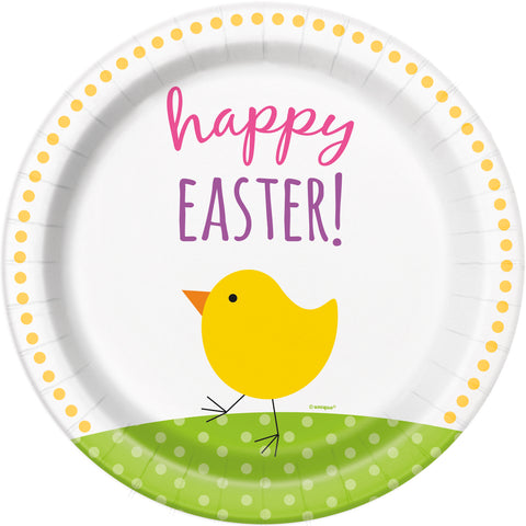 Cute Easter Round 9" Dinner Plates, 8ct