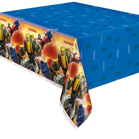Transformers Rectangular Plastic Table Cover, 54" x 84", 1ct