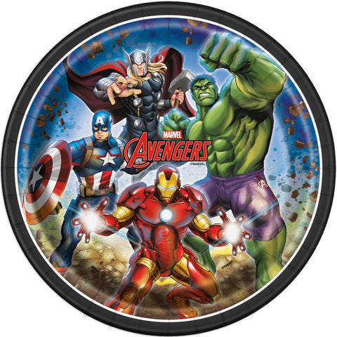 Avengers 9" Plate, 8ct