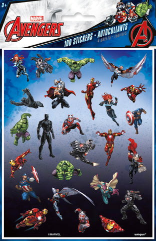 Avengers Sticker Sheets, 4ct