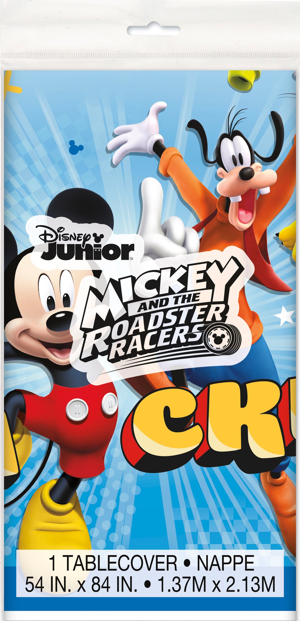 Mickey & the Roadster Racers Plastic Tablecover 54X84