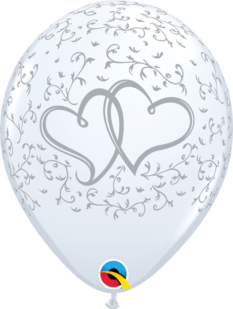 Entwined Hearts 11" Latex Balloons, 6ct