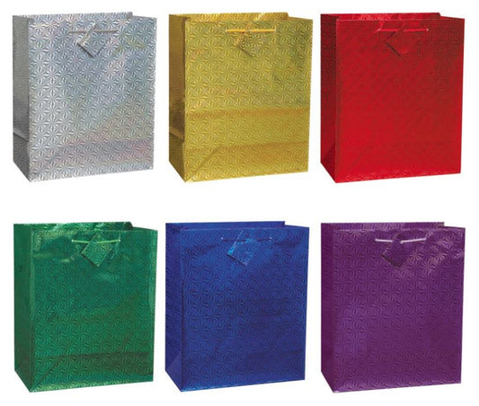 Bolsa de regalo grande con holograma sólido, 1 unidad