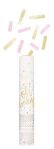 Pink and Gold Confetti Cannon, 1ct