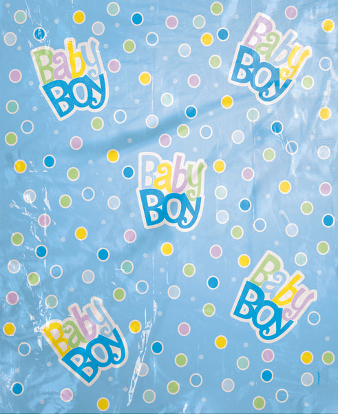 Blue Polka Dots Baby Shower Gift Bag, 44"x36", 1ct