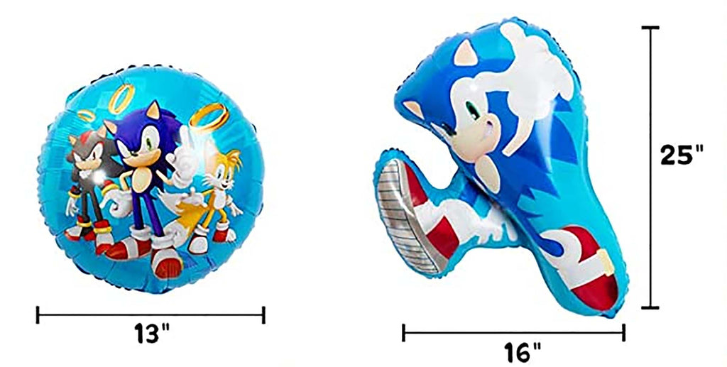 Sonic The Hedgehog 9th Birthday Party Supplies and Balloon Decorations