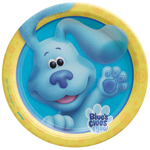 Blue's Clues 9" Round Plates, 8ct