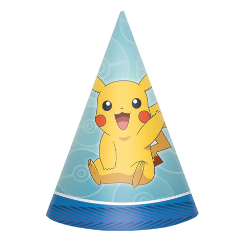 Pokemon™ Paper Cone Hats, 8ct