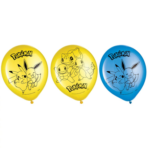Pokemon™ Latex Balloons, 6ct