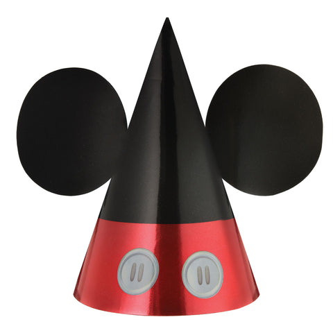 Mickey Mouse Forever Foil Cone Hat, 8ct