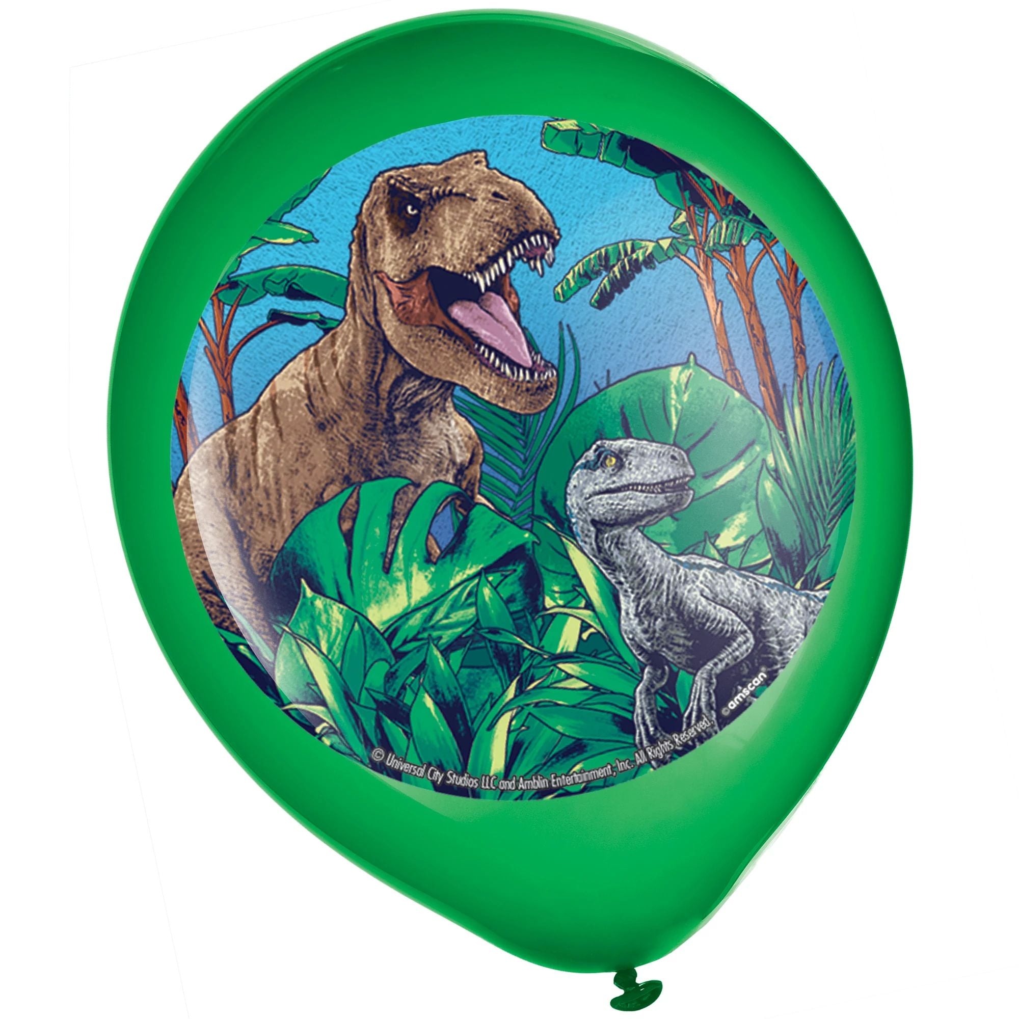 Jurassic World Into the Wild Latex Balloons, 5ct
