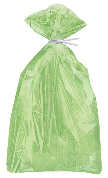 Lime Green Cellophane Bags, 30ct