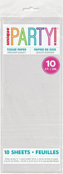 White Tissue Sheets, 10ct