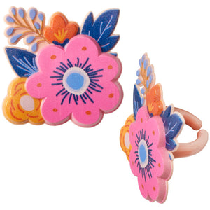 Spring Floral Cupcake Rings
