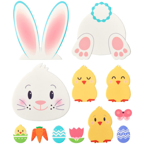 Bunny and Chick Kit Sweet Décor® Printed Edible Decorations