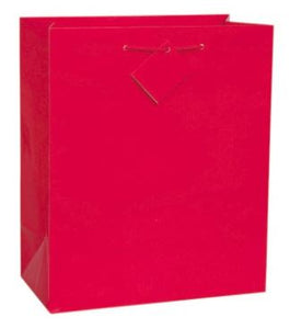 Red Solid Large Gift Bag, 1ct