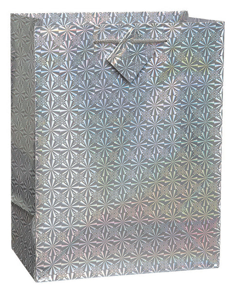 Solid Hologram Medium Gift Bag, 1ct