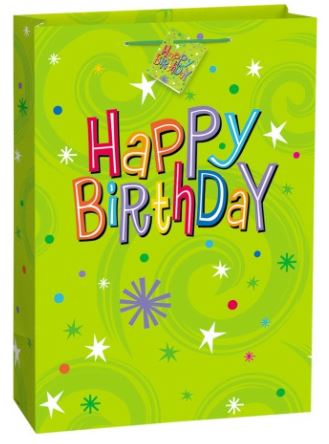 Bolsa de regalo Jumbo Gallant Birthday - Verde