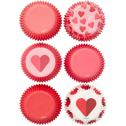 Red and Pink Hearts Valentine's Day Cupcake Liners, 150-Count