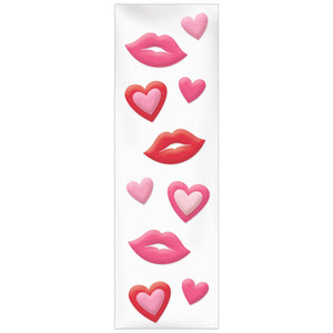 Lips and Hearts Gel Clings