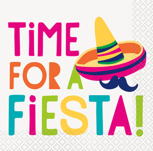 Time for a Fiesta Beverage Napkins, 16ct