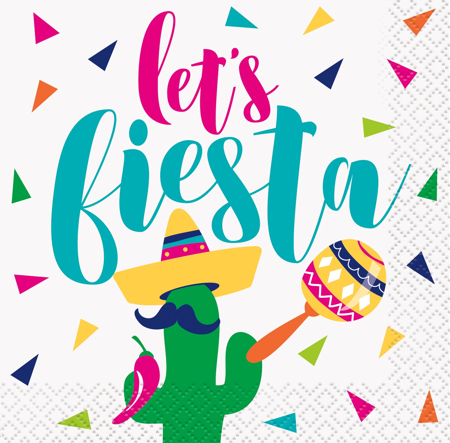 Let's Fiesta Beverage Napkins, 16ct