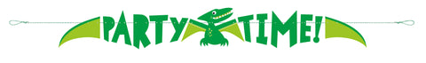 Blue & Green Dinosaur Banner, 5ft
