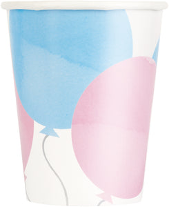 Gender Reveal Party 9oz Paper Cups, 8ct