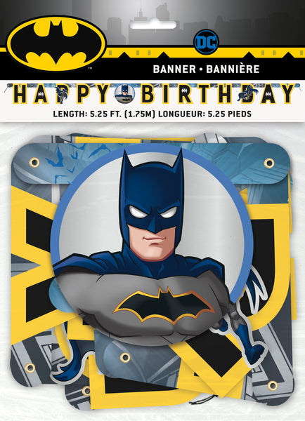 Batman Happy Birthday Banner, 1ct