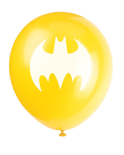 Batman 12" Latex Balloons, 8ct