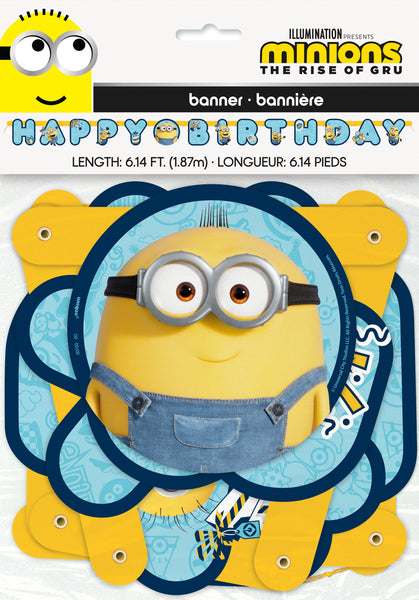 Minions 2 Happy Birthday Banner
